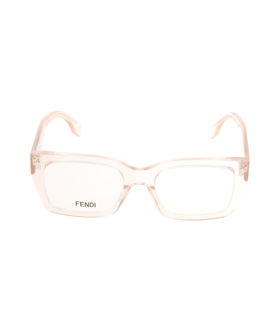 【送料&関税込】Fendi Logo Sided Clear Frame Glasses Fendi Logo Sided Clear Frame Glasses | italist