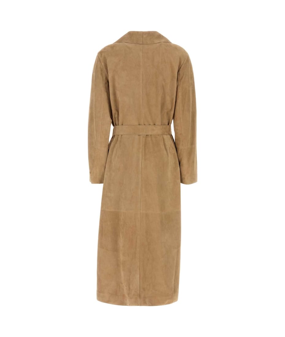コート FENDI SS25 Camel suede coat (FPS901AUON F1SA0) Coat Leather Brown | Fendi