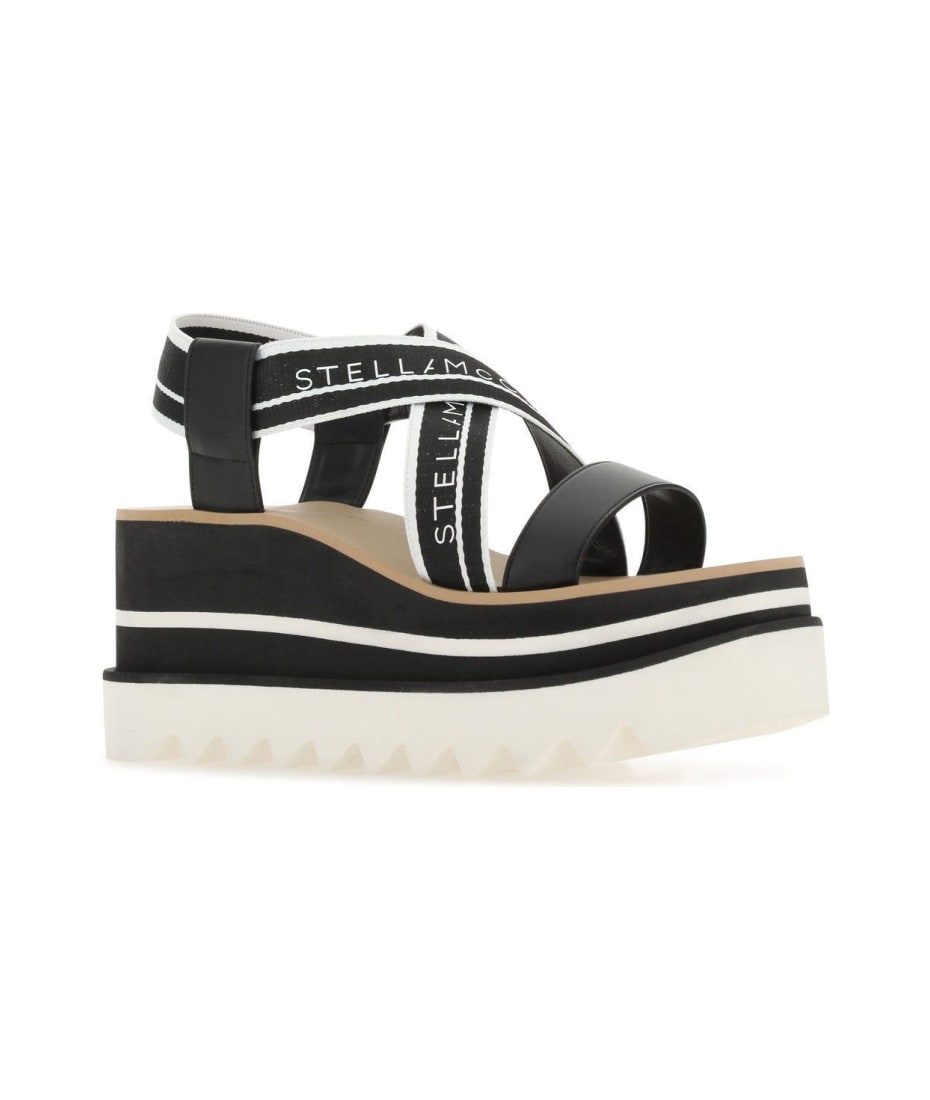 サンダル・ミュール Stella Mccartney Two-tone fabric Sneak Elyse sandals Stella McCartney Two-tone Fabric Sneak Elyse Sandals