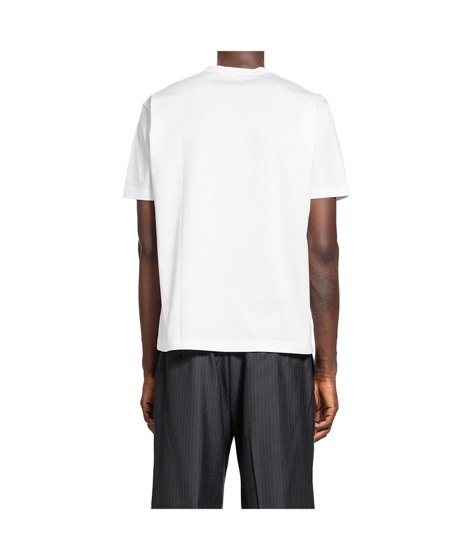 Tシャツ・カットソー Junya Watanabe Grey cotton t-shirt (WKT003S23 GRYWHTRDY) Junya Watanabe Man: Men's T-Shirt (Grey/Multi) | DSMNY E-SHOP