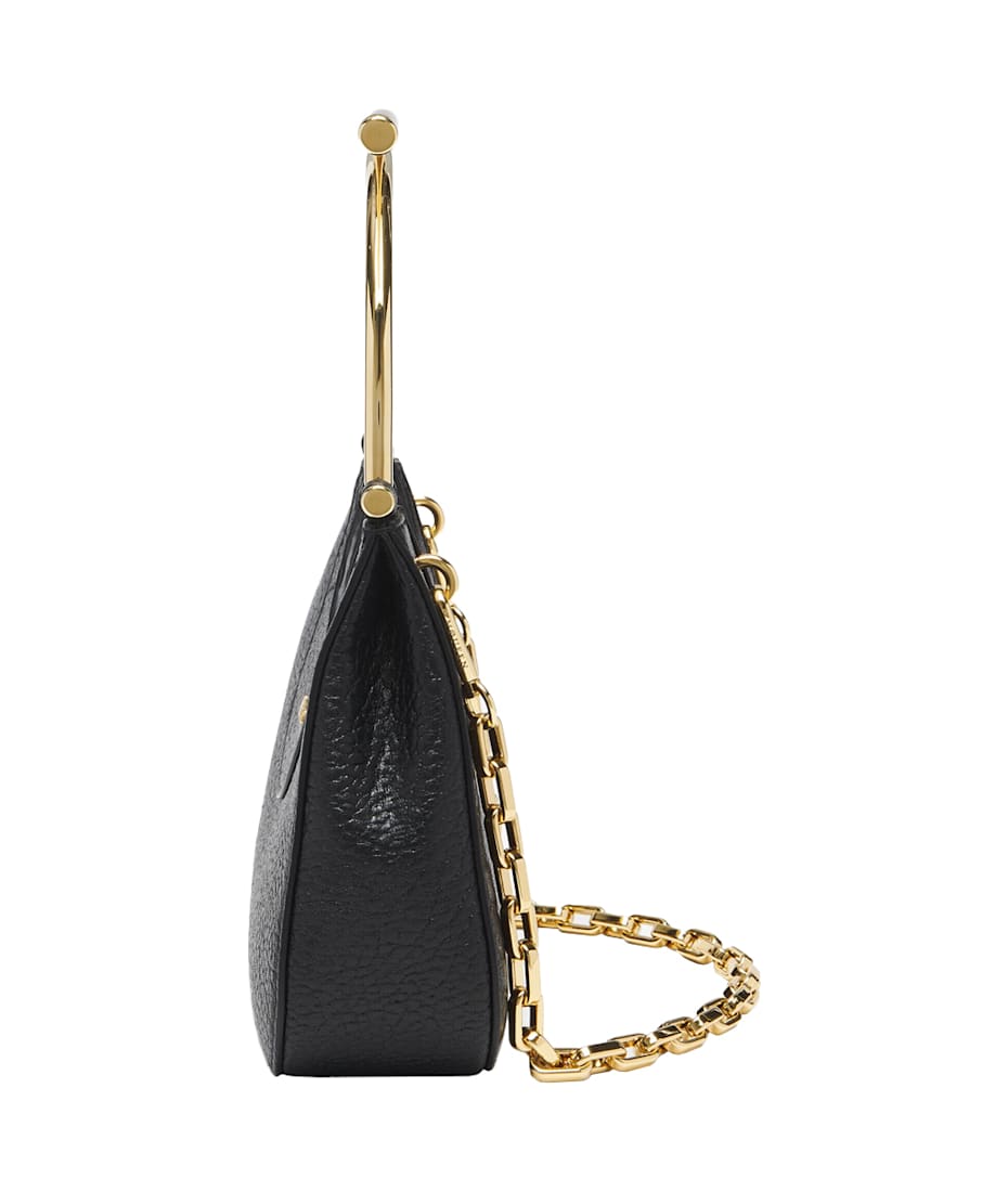 Alexander McQueen Mini Cross bar Bag In Black gold italist ALWAYS LIKE A SALE