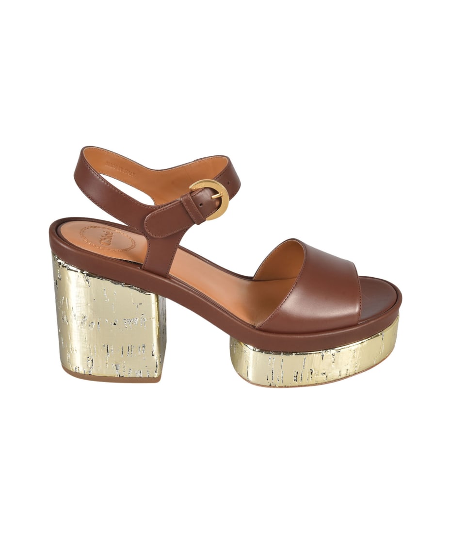 Chloé Odina Leather Sandals | italist
