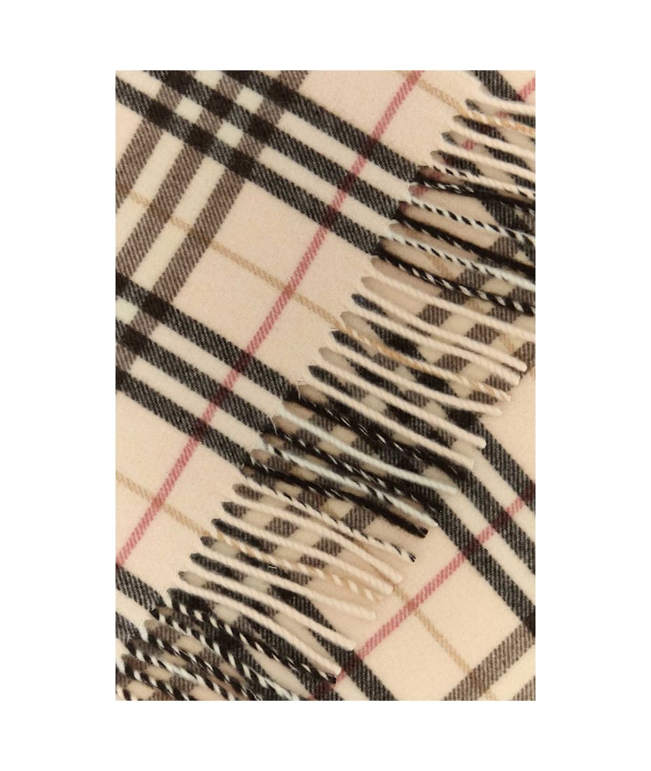 【関税込み】BURBERRY EMBROIDERED CASHMERE SCARF Burberry Embroidered Cashmere Scarf | italist