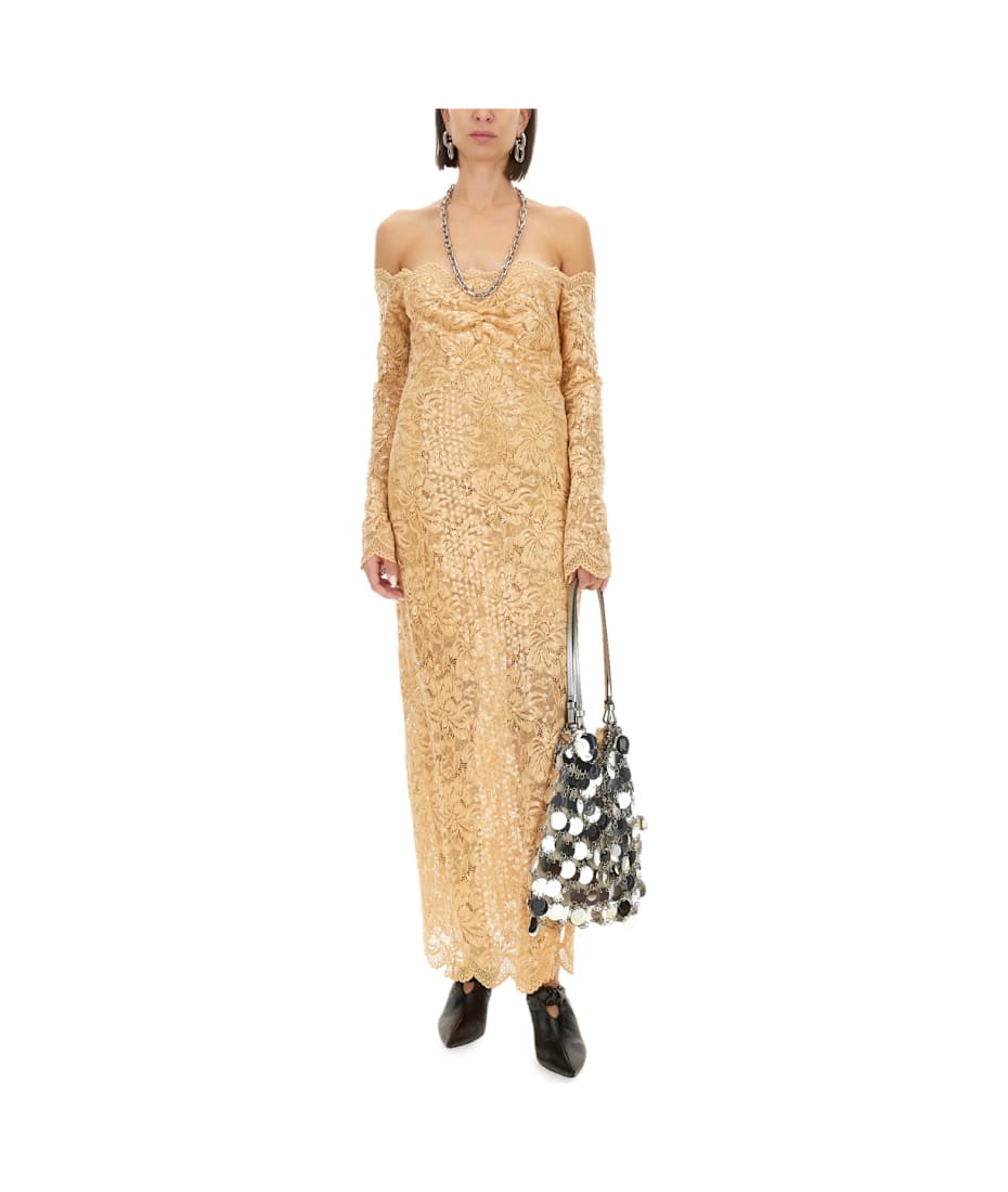 slim fit dress slacks Iconic 1968 Paco Rabanne Chain Mail Dress in Silver & Gold Metal –  Shrimpton Couture main image 0