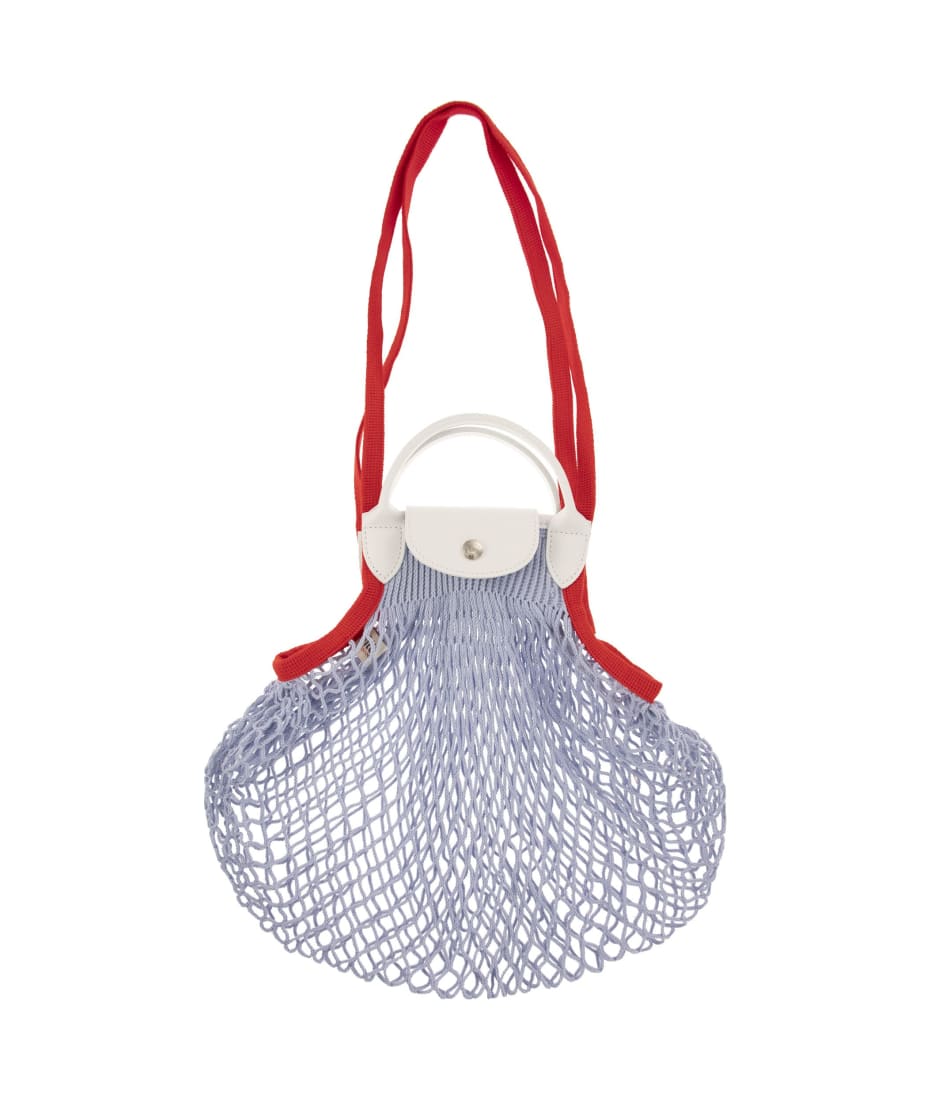 LONGCHAMP - Le Pliage Filet xs cotton top-handle bag