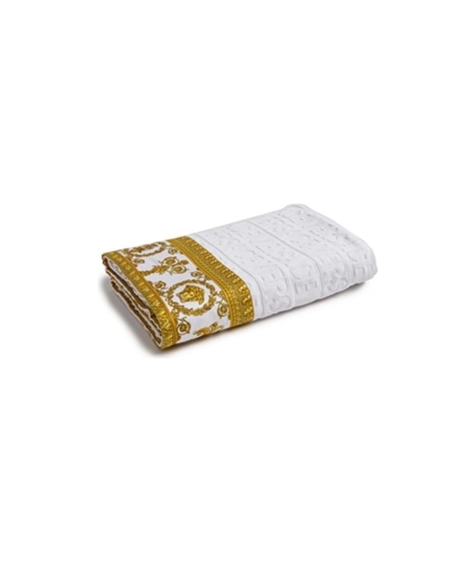 水着・ビーチグッズその他 VERSACE HOME Beach towel White ZTO191401ZCOSP052 I ♡ Baroque Beach Towel White | VERSACE US