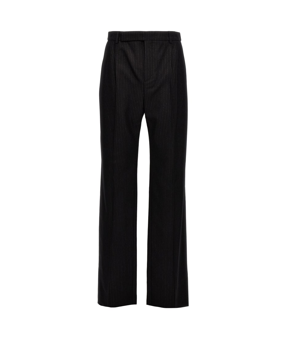 パンツ Saint Laurent SS25 PINCED PANT (824389Y1I25 1506) wide-leg pants in caviar wool | Saint Laurent | YSL LU
