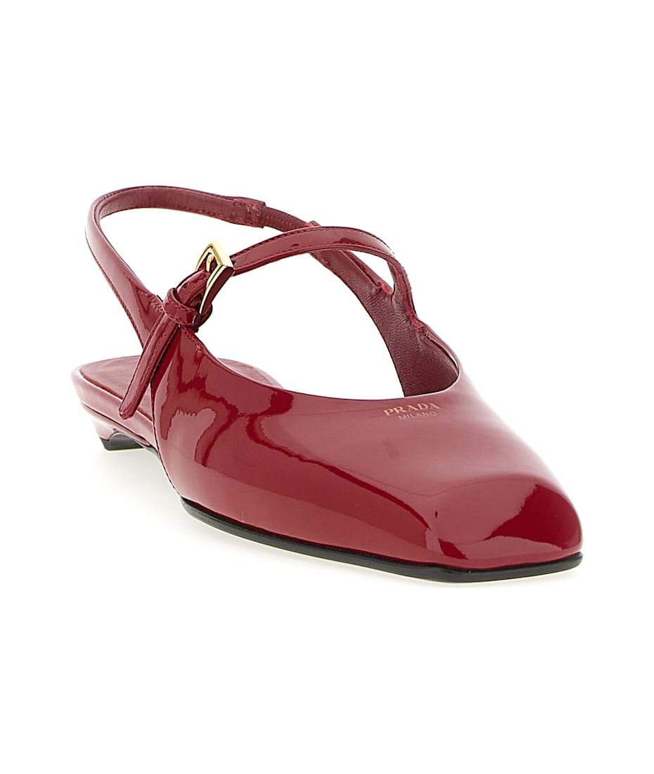 Prada Patent Leather Slingback | italist
