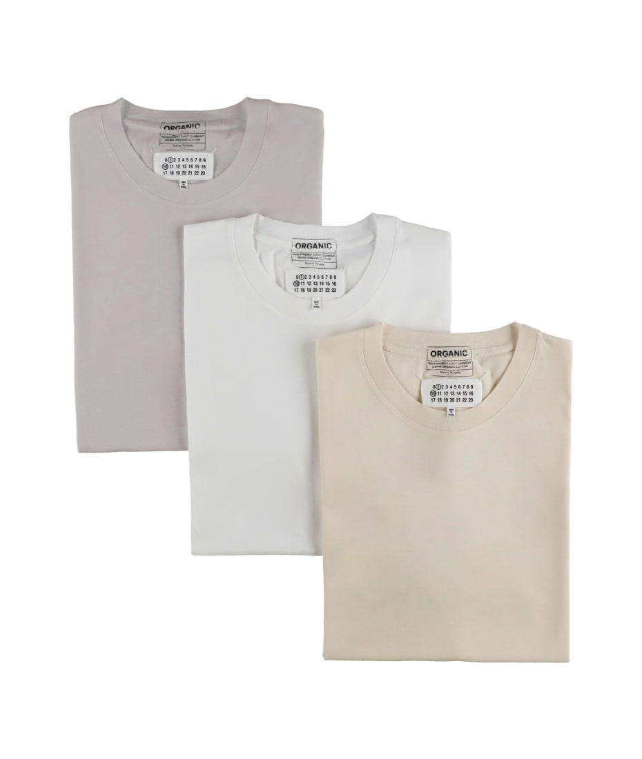 【関税&送料込み】Maison Margiela Ivory Cotton T-Shirt Maison Margiela Cotton T-shirt | italist