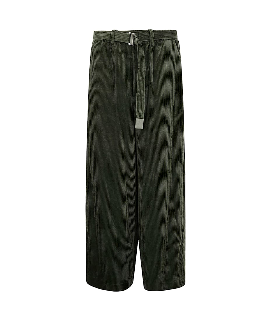 【SATIIIZ】Denen Button Brushed Corduroy Pants Sacai Corduroy Pants | italist