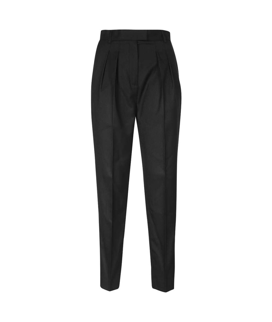 Buy Karl Lagerfeld Men Black Side Metal Logo Straight Pants for Men Online  | The Collective