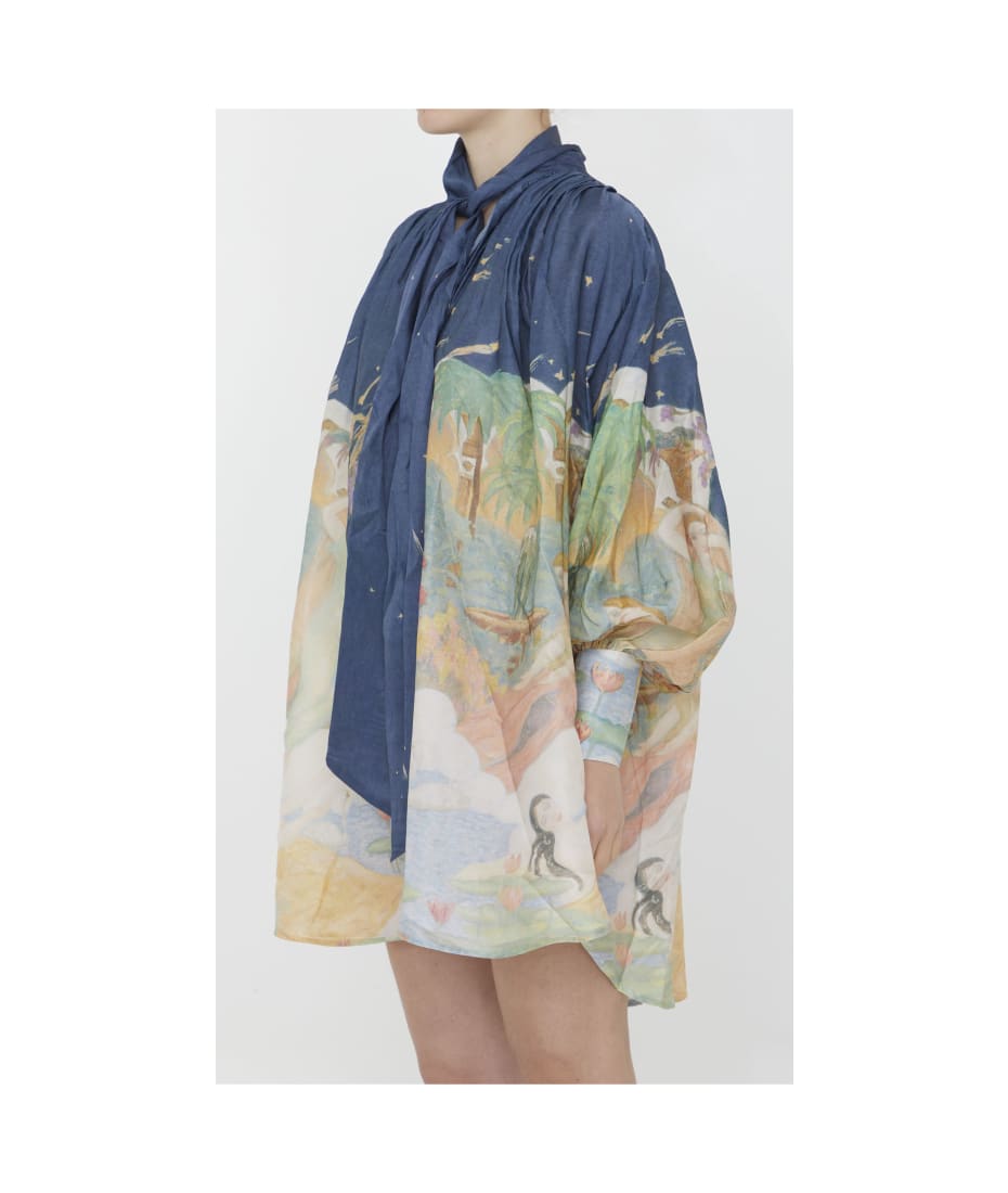 【Zimmermann】LYRICAL BARREL MINI DRESS バーレル ミニドレス Zimmermann】LYRICAL BARREL MINI DRESS バーレル ミニドレス