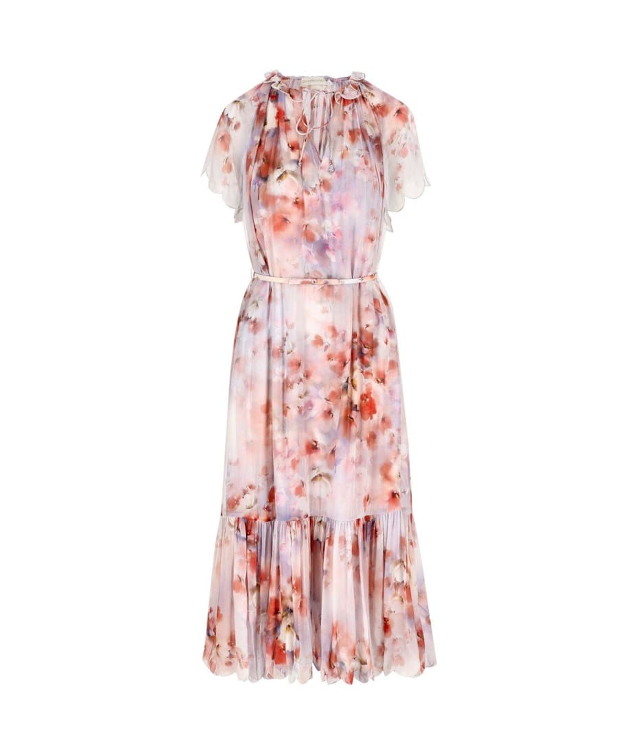 Zimmermann Crush Flutter Midi Dress | italist