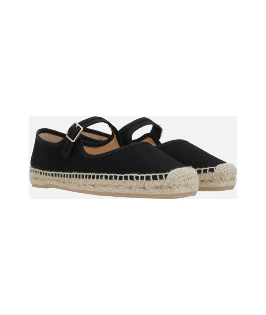フラットシューズ CASTANER PADUA/001 ESPADRILLES IN CANVAS Padua Mary Jane Espadrille in Natural Canvas | Shop Ann Mashburn