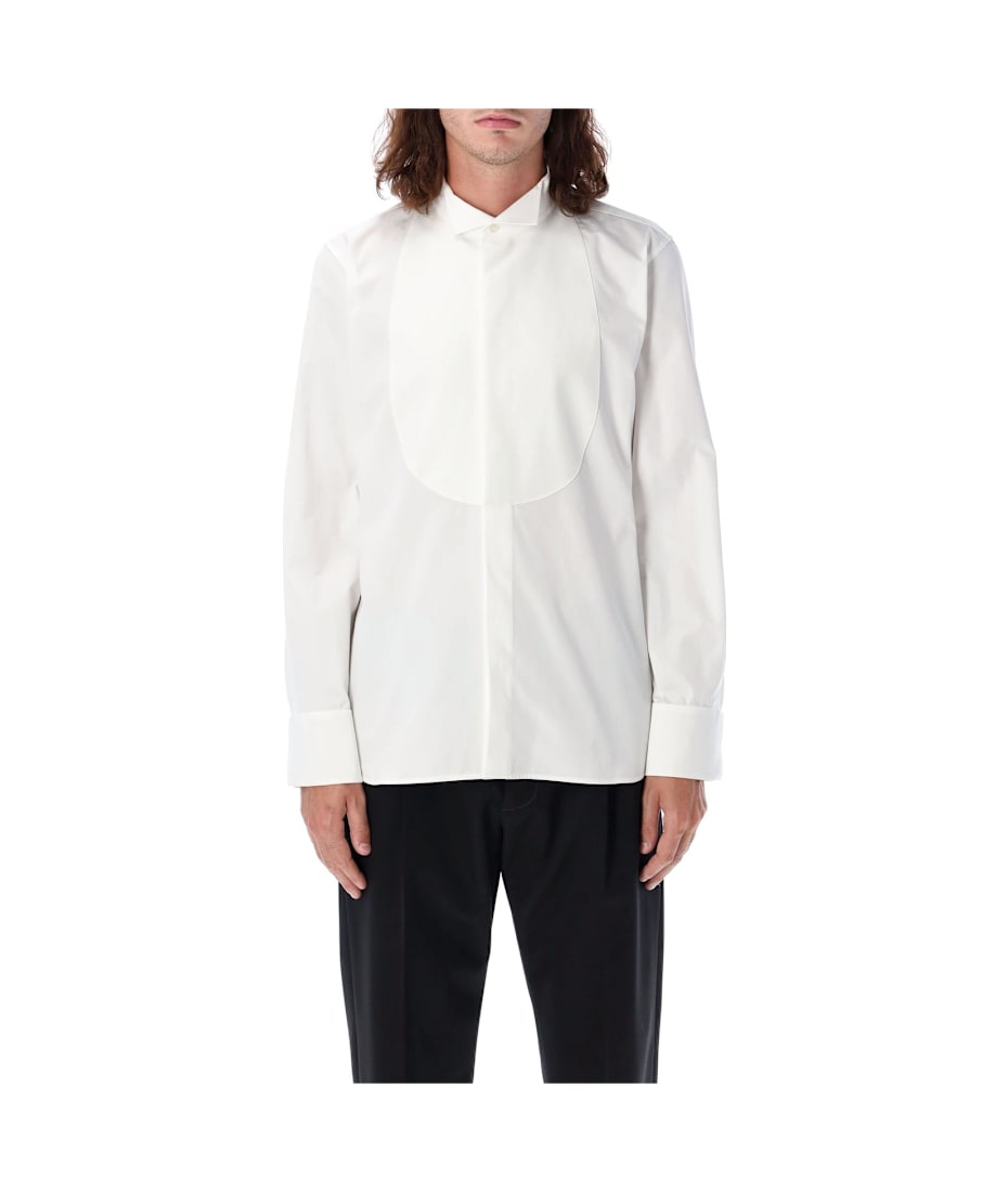 Saint Laurent Curved Hem Tuxedo Shirt | italist