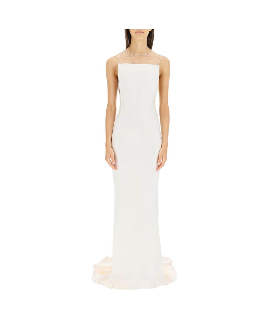 Maison Margiela Hammered Satin Gown | italist