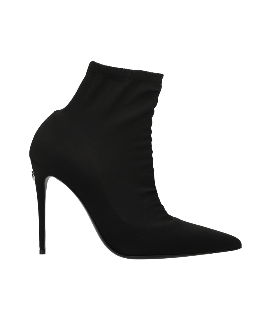 Dolce & Gabbanaヒール Dolce & Gabbana Logo Jersey Ankle Boots | italist
