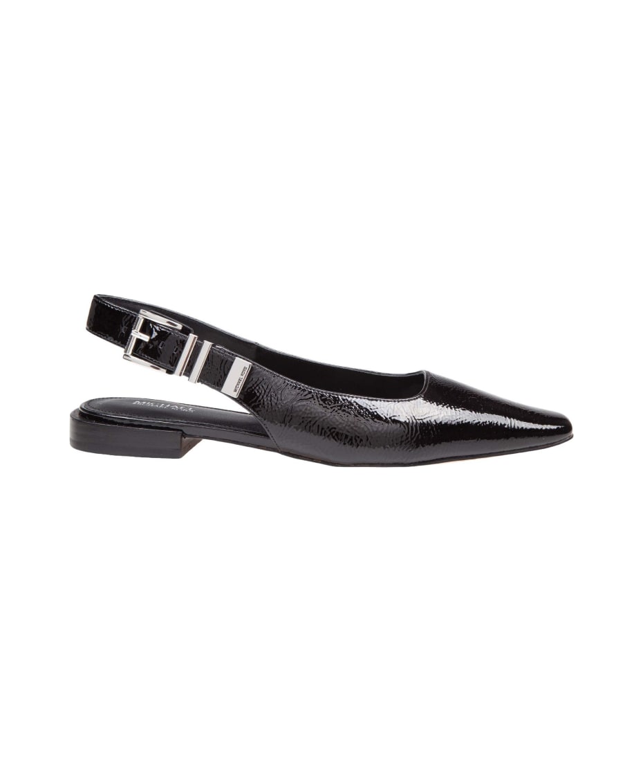 Michael Kors Darrington Patent Leather Ballerina Black Color