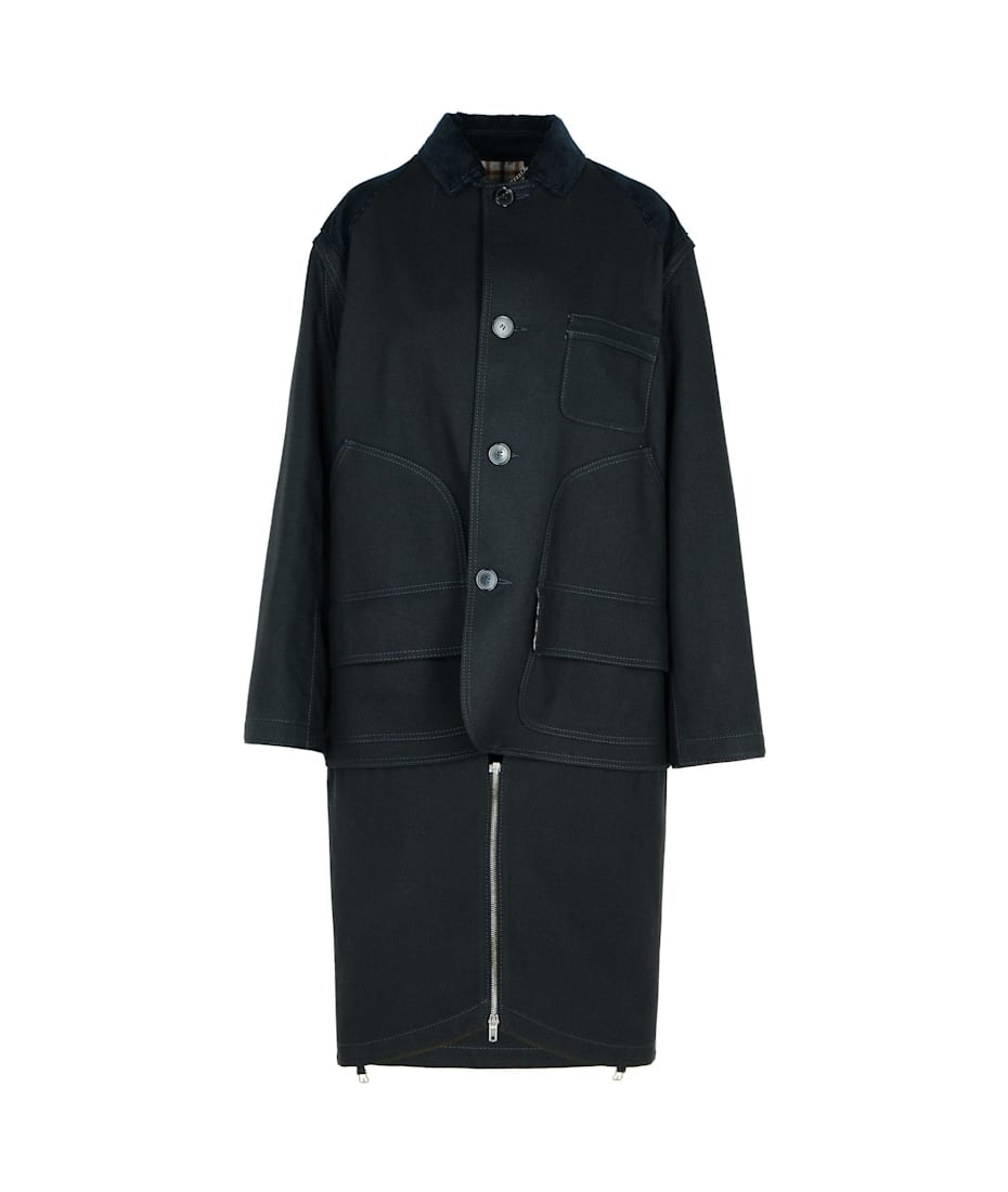 いラインアップ Maison Margiela italist | Coat Cotton Black ジャケット・アウター