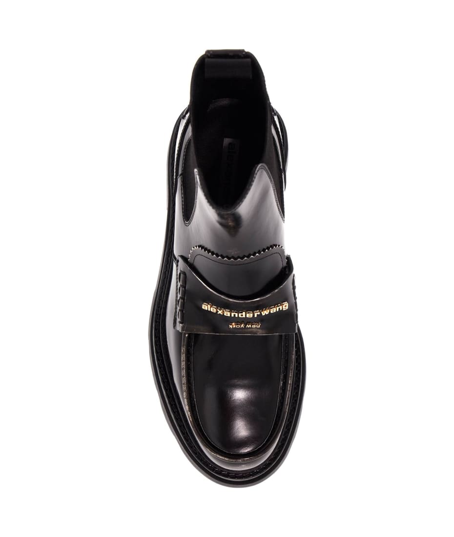 ショートブーツ・ブーティ ALEXANDER WANG 'Carter ankle platform' ankle boots Black Alexander Wang Carter Leather Platform Ankle Boots | Saks