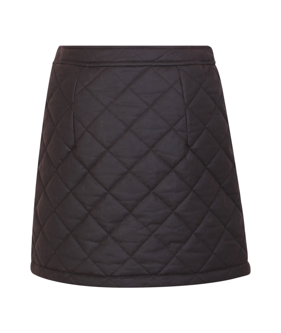スカート Burberry SKIRT (8065112 A1276) Burberry Casia High-Waist Quilted Skirt, Brand Size 6 ( US