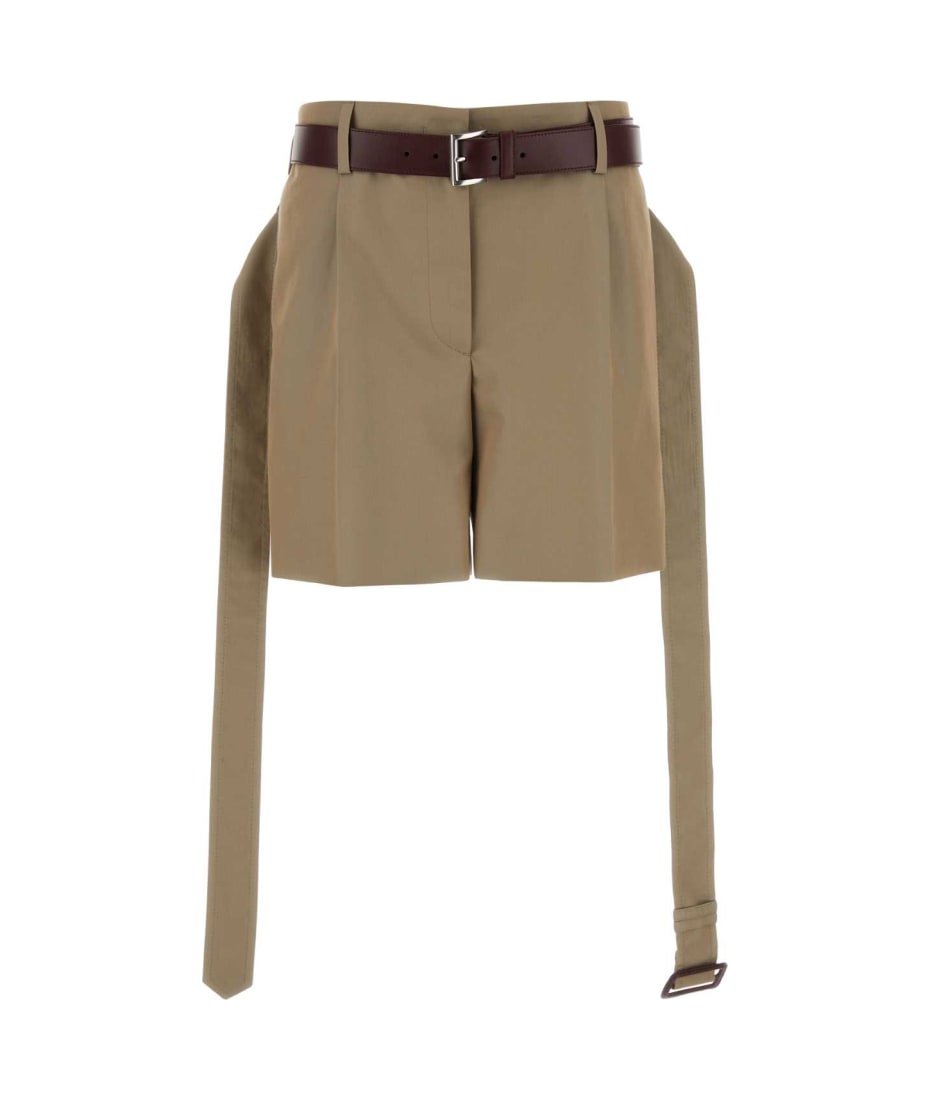 【送料&関税込】Prada Khaki Twill Shorts Prada Khaki Twill Shorts | italist