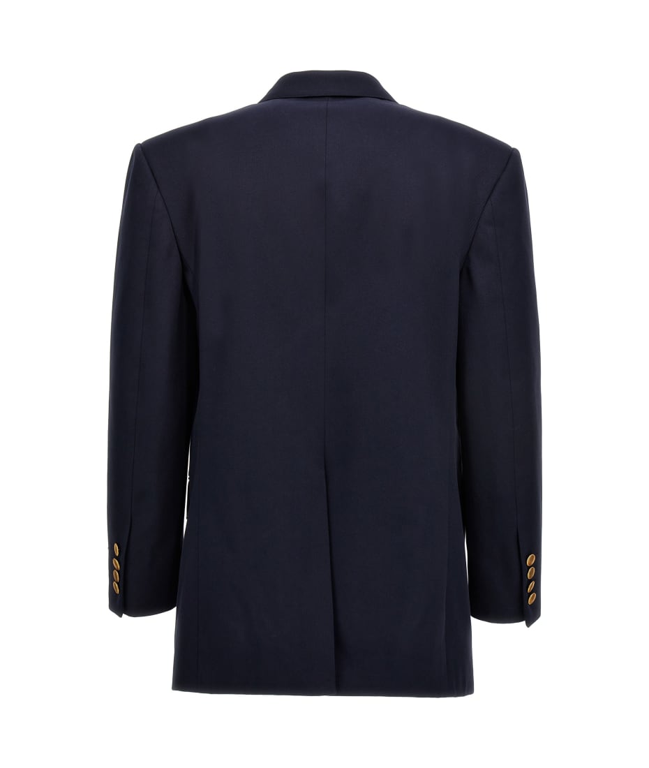 ジャケット GUCCI GG double-breasted blazer GUCCI Double-breasted wool-jacquard blazer | NET-A-PORTER