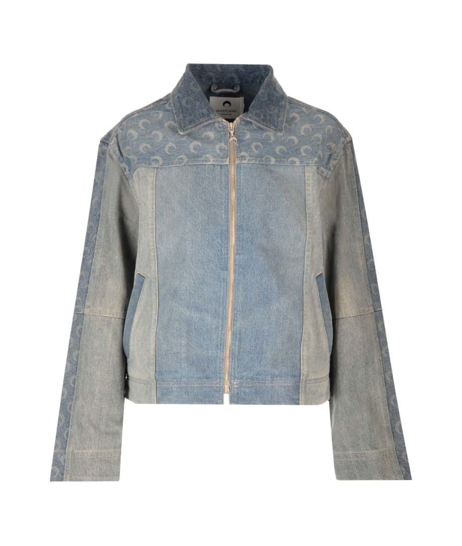 Marine Serre | Blue Denim Jacket