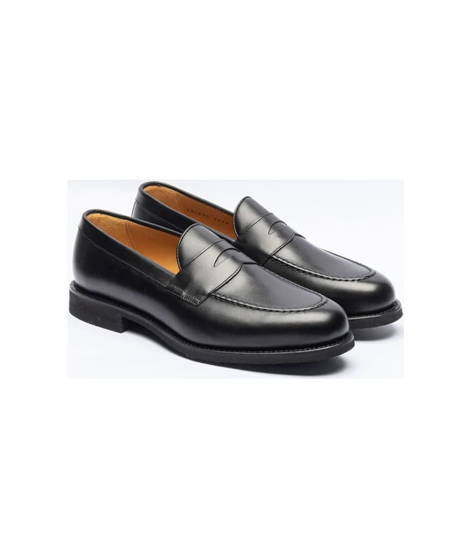 Berwick 1707 9628 Loafer Black Calf With Rubber Sole | italist