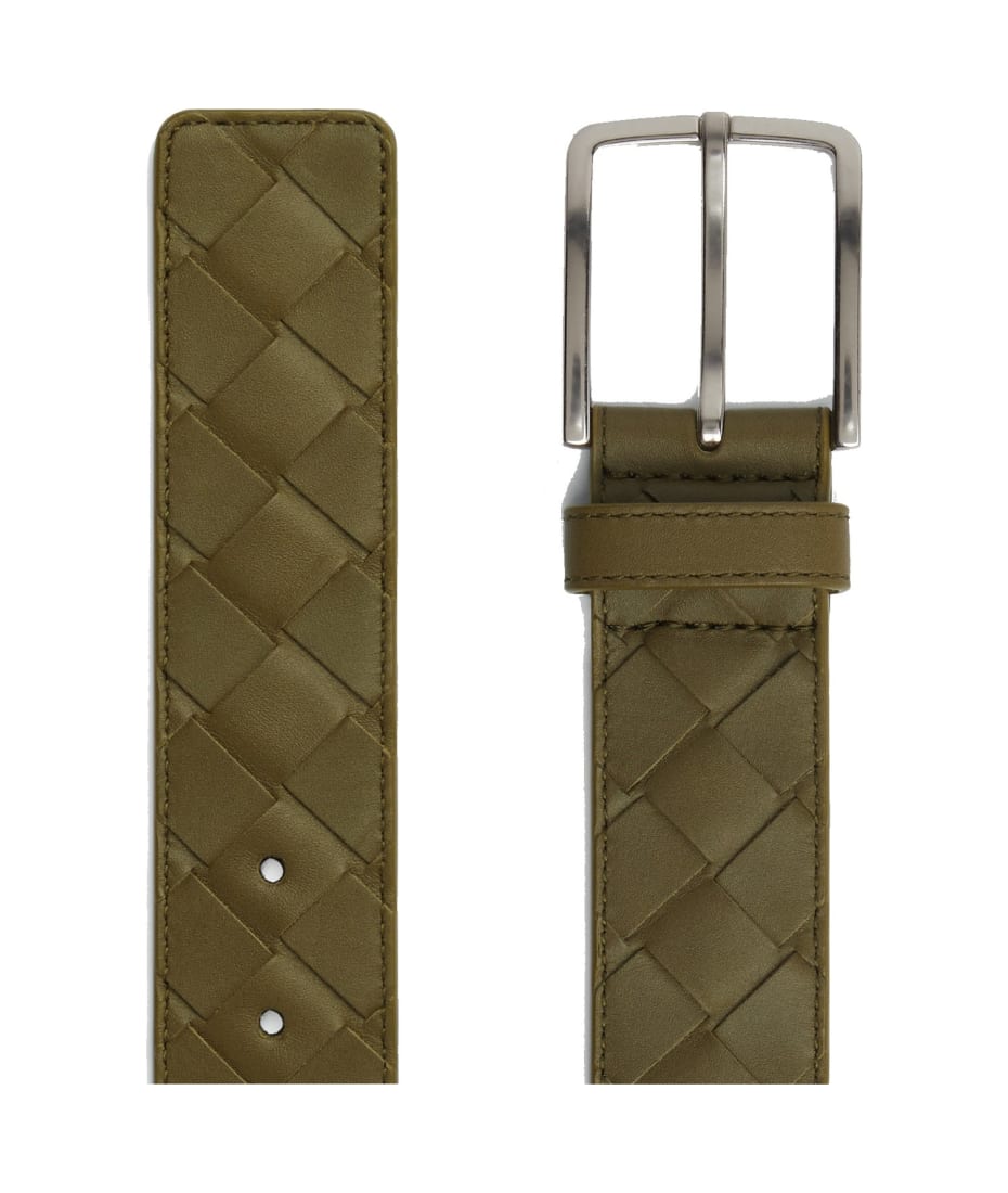 Bottega Veneta Intrecciato Leather Rope Belt - Black Belts