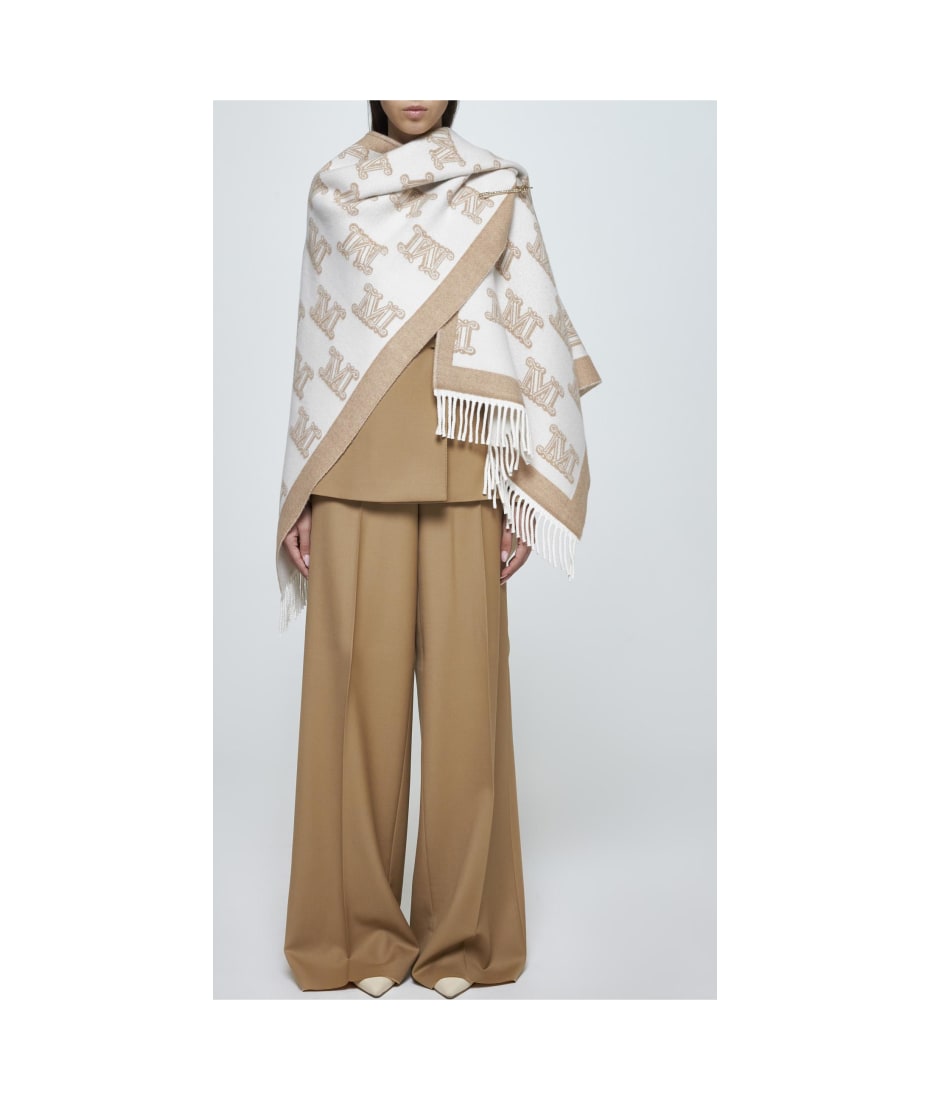 【送料&関税込】Frine Safety-pin Wool Poncho Max Mara Studio 3b3f3f29bf682a5641a8fb7c95354a