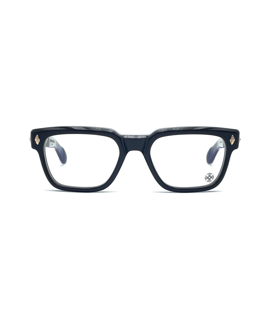 在庫少◆送料込♪【CHROME HEARTS】メガネ Pen 15 Classic Brown Chrome Hearts Pen 15 - Classic Brown Rx Glasses | italist