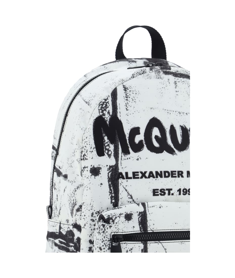 Alexander McQueen Metropolitan Backpack - Black/white