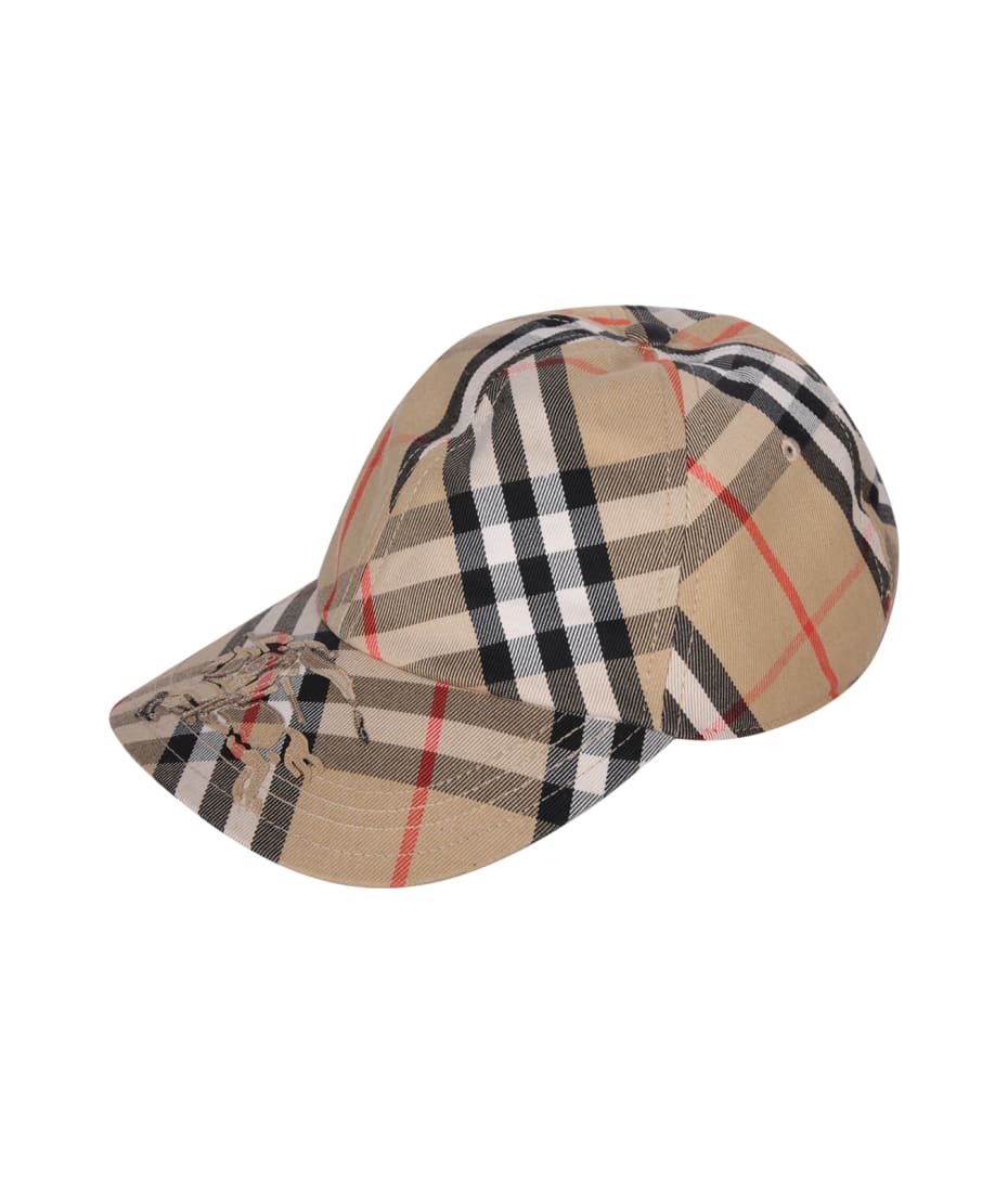 BURBERRY キャップ BIAS CHECK BASEBALL Burberry Bias Check Baseball Cap | italist