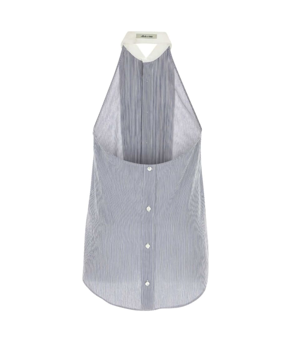 Tシャツ・カットソー FENDI Embroidered viscose blend shirt (FS1248AR6B F1O0X) FENDI Embroidered viscose blend shirt (FS1248AR6B F1O0X