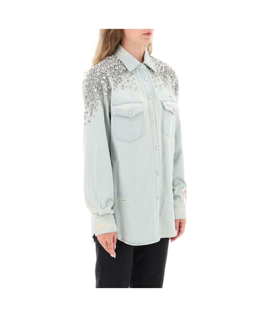 Golden Goose Denim Boyfriend Jeans With Crystals italist, ALWAYS