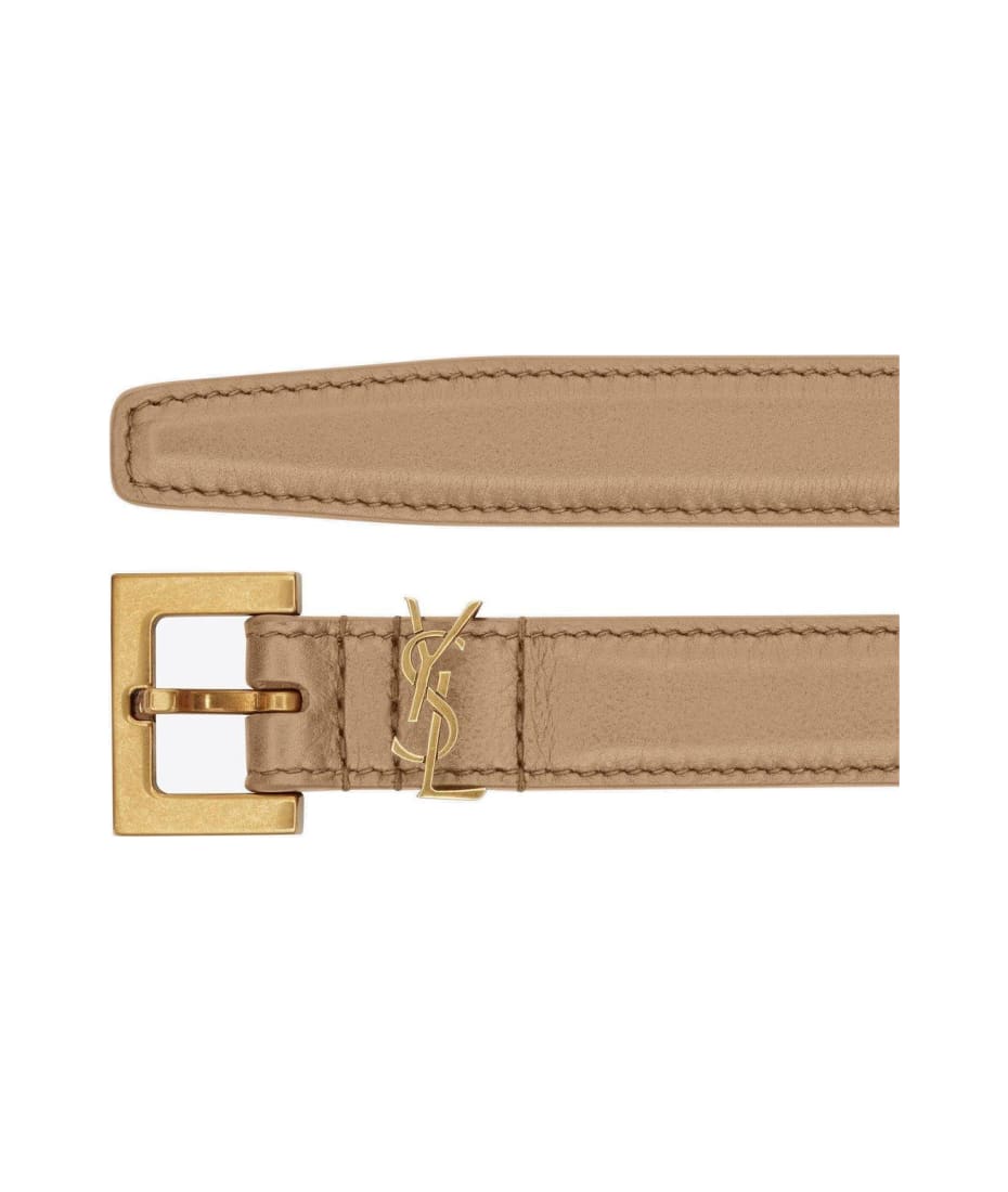 SAINT LAURENT / 【美品】モノグラム ナローベルト サンローランパリ モノグラム ナロー ブランドオフ SAINT LAURENT