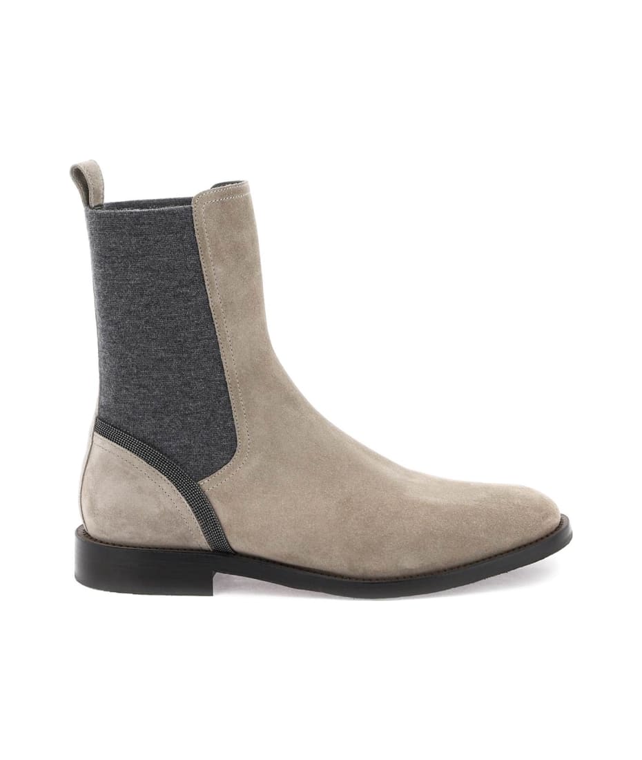 ショートブーツ・ブーティ BRUNELLO CUCINELLI SUEDE LEATHER CHELSEA BOOTS BRUNELLO CUCINELLI Suede Chelsea Boots for Men | MR PORTER