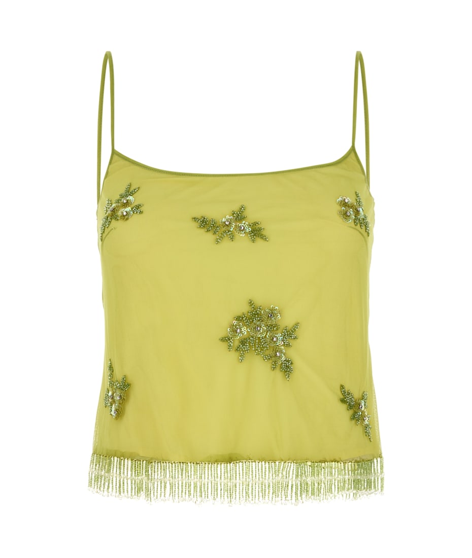 Tシャツ・カットソー BLUMARINE 2C346A Tulle Embroid Top Blumarine 2c346a Tulle Embroid Top | italist