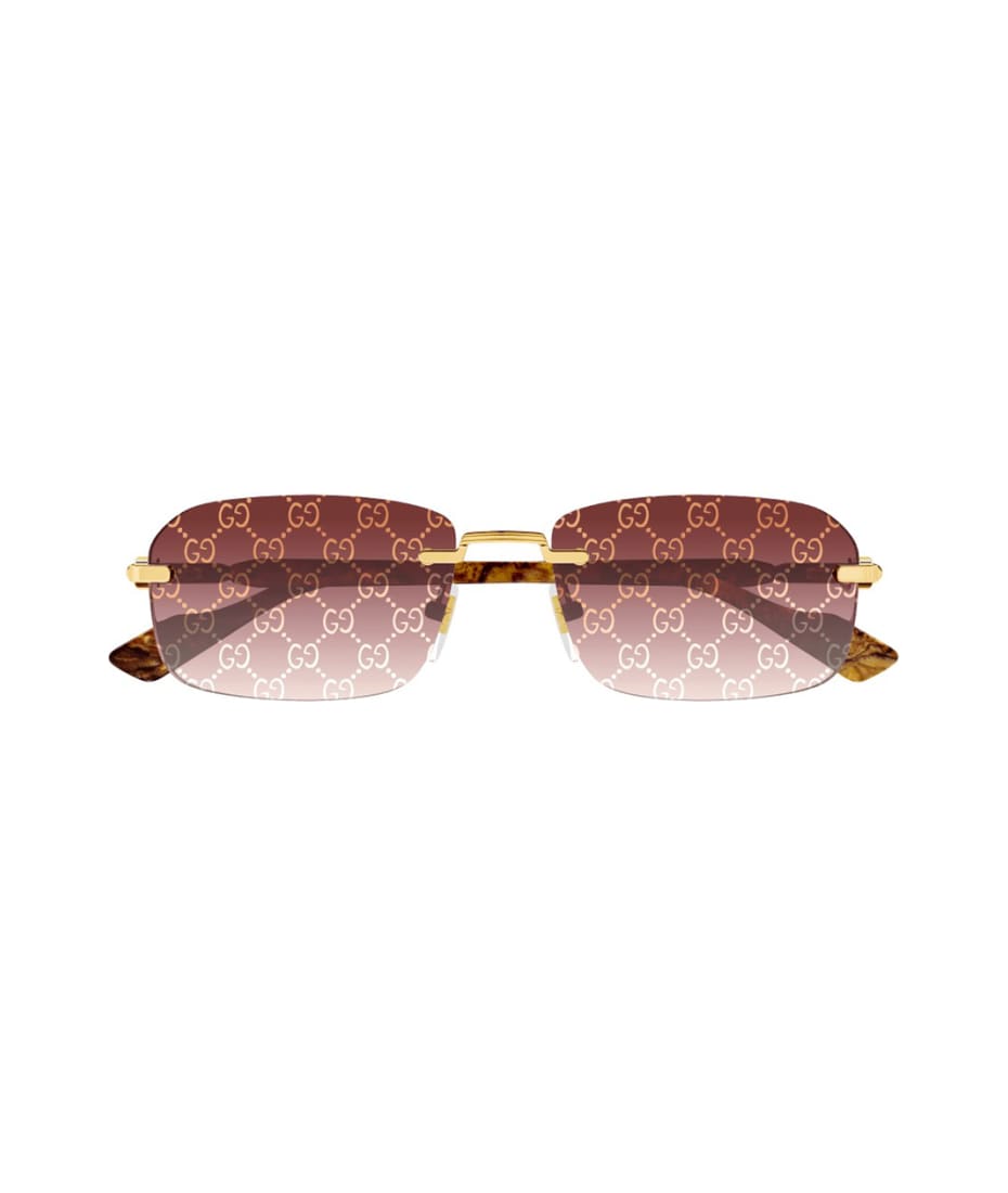 Gucci GG1210S Pink & Black On Silver Sunglasses