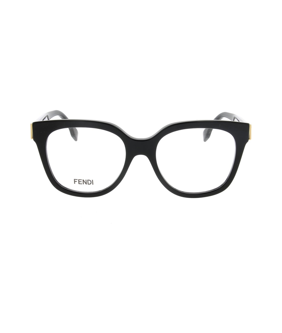 【送料&関税込】Fendi Fe50064i 001 Glasses FENDI FE50064I 001 Black Square Glasses - US