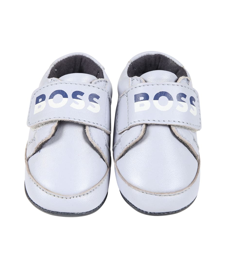 Hugo Boss Light Blue Sneakers For Baby Boy italist ALWAYS LIKE A SALE