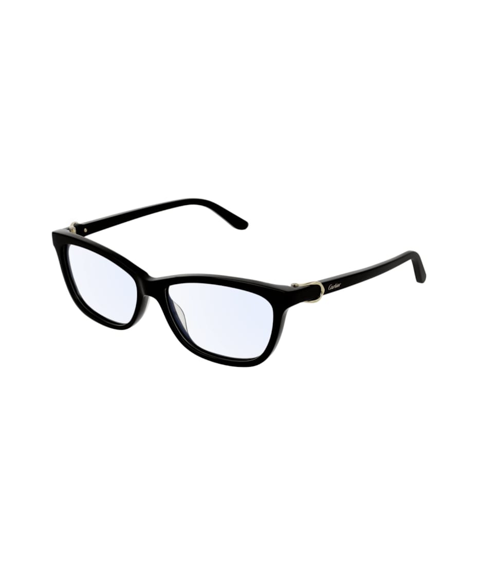 メガネ Cartier Cartier - CT0128O - 005 black black transpare Brand New Cartier Sunglasses Black/black/grey Gradient For