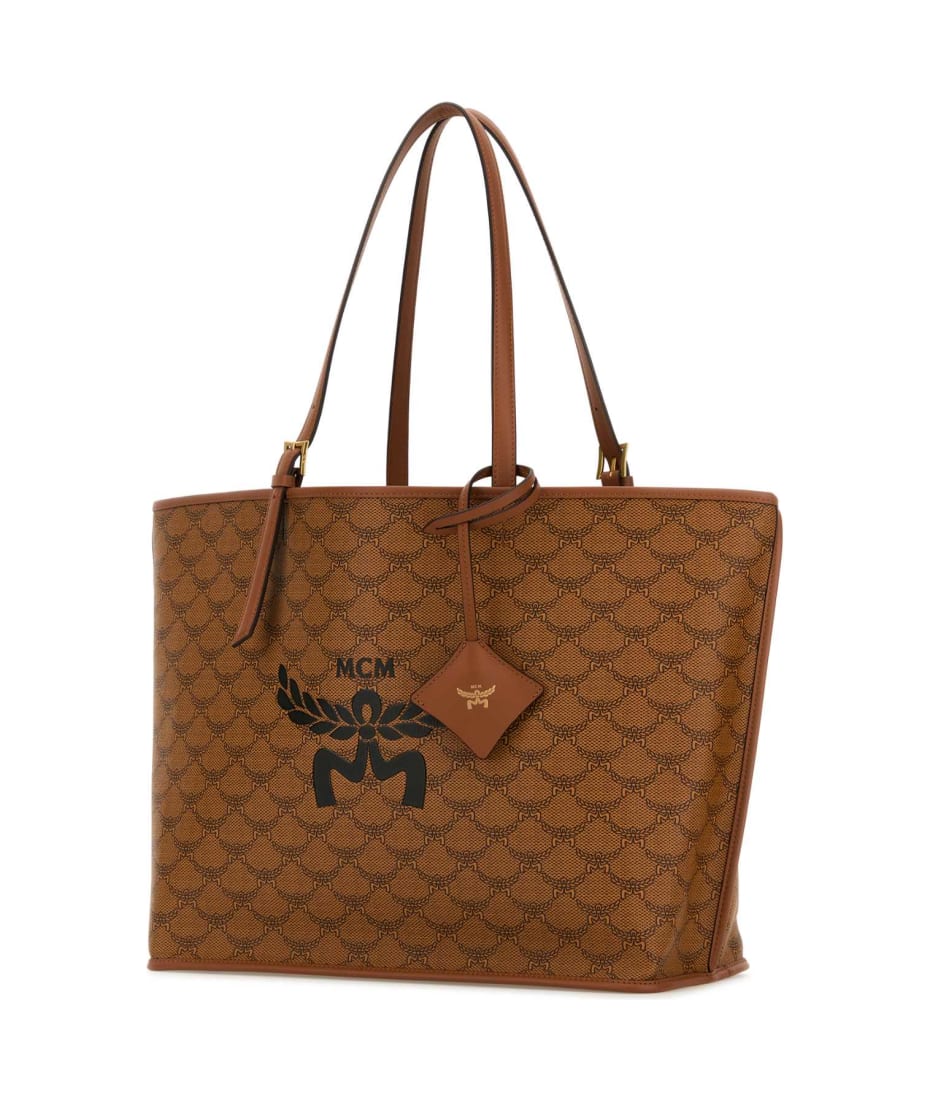 MCM Printed Canvas Himmel Shopping Bag | italist