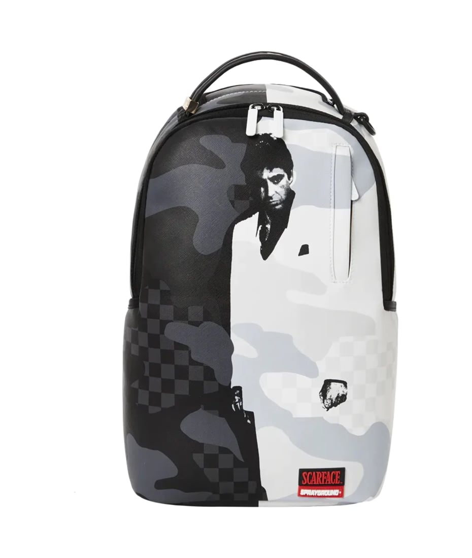 SPRAY GROUND × Scarface リュック バックパック コラボ 公式 Sprayground Scarface Paint DLXSV Mens Backpack Black Multi