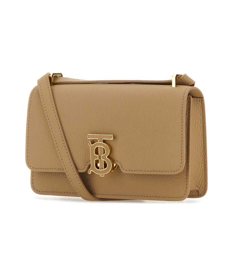 ショルダーバッグ・ポシェット BURBERRY Women Shoulder Bags 8097379 B9368 Beige Burberry Beige Leather Mini Tb Crossbody Bag | italist