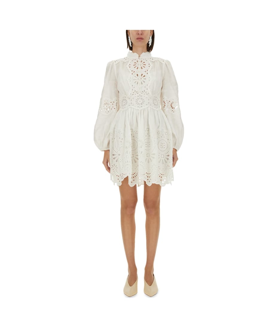 Zimmermann Acacia Broderie Mini Dress | italist