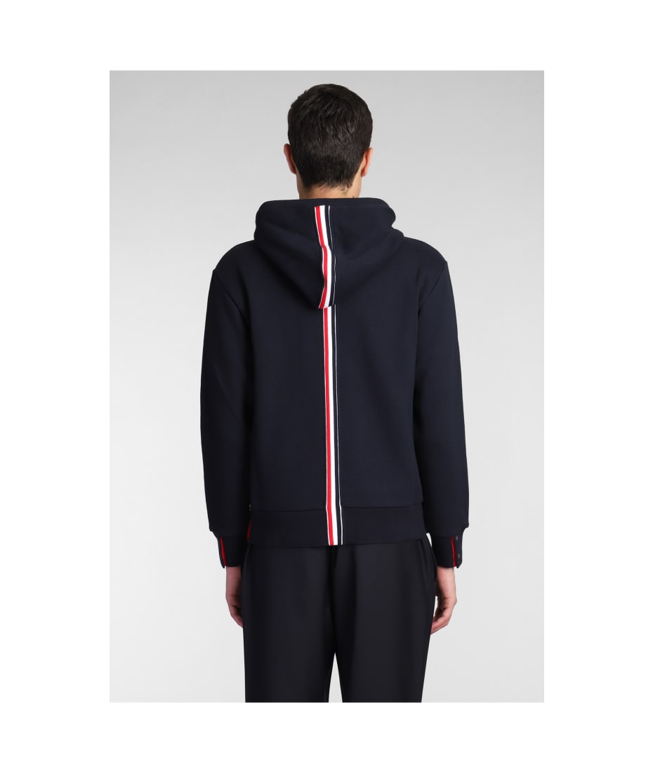 Thom Browne 'hoodie Zip Classic Loopback' Cotton Sweatshirt