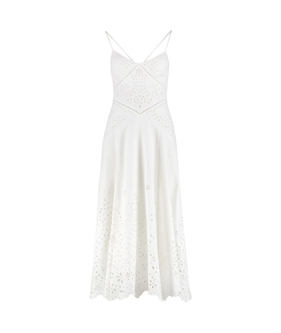 self portrait embroidered lace dress self-portrait - Champagne Sequin Embroidered Maxi Dress main image 1