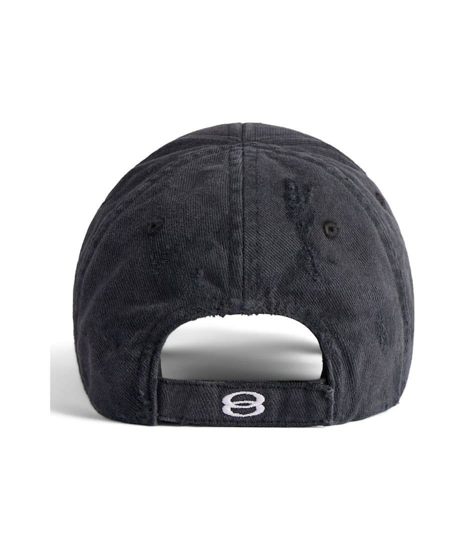 Balenciaga Men`s Unity Sports Icon Cap In Black/white Balenciaga Men`s Unity Sports Icon Cap In Black/white